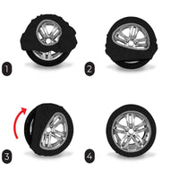 Calze Da Neve per Auto Omologate EN 16662-1 2020 Modello Nero Standard Misura L