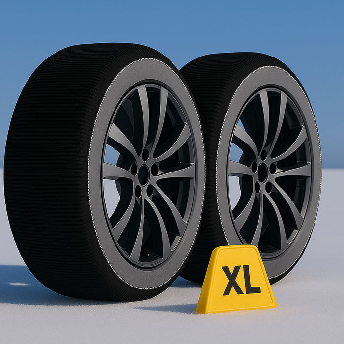 Calze Da Neve per Auto Omologate EN 16662-1 2020 Modello Nero Standard Misura XL