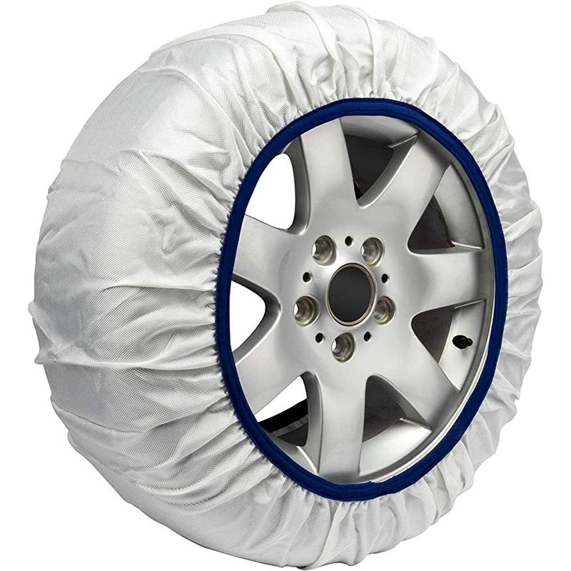 Calze Da Neve per Auto Omologate EN 16662-1 Modello Bianco Standard Misura S