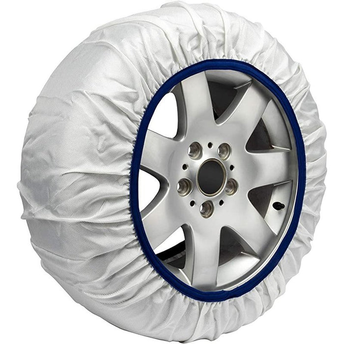 Calze Da Neve per Auto Omologate EN 16662-1 Modello Bianco Standard Misura XXL
