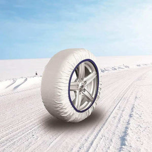 Calze Da Neve per Auto Omologate EN 16662-1 Modello Bianco Standard Misura S