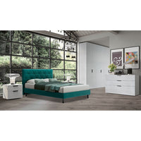 Camera da letto Follia bianco portland e maniglie antracite