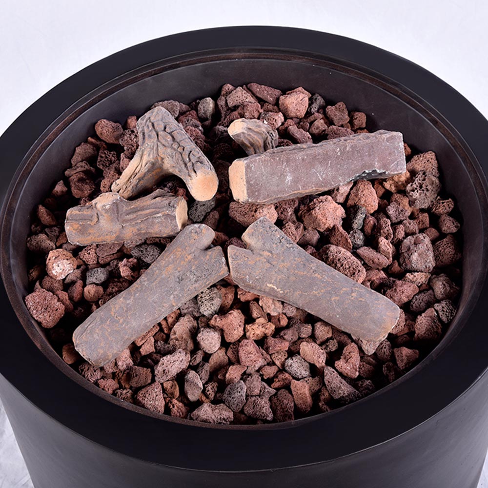 WELA TEMPO STYLE riscaldatore per esterno a Gas Propano, Braciere da Tavolo, Braciere Basso Senza Fumo, Riscaldatore per Mobili da Patio