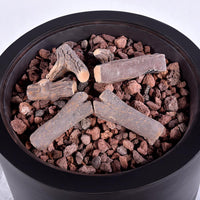 WELA TEMPO STYLE riscaldatore per esterno a Gas Propano, Braciere da Tavolo, Braciere Basso Senza Fumo, Riscaldatore per Mobili da Patio