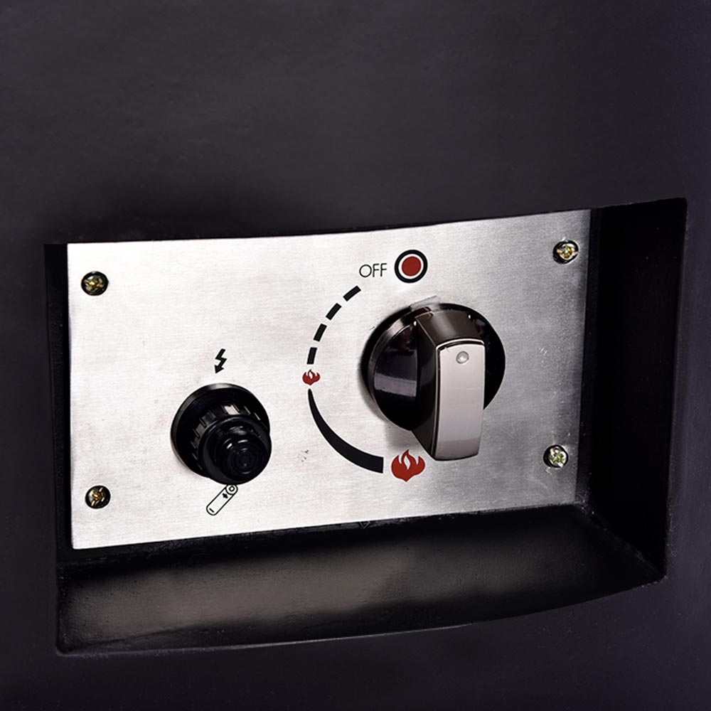 WELA TEMPO STYLE riscaldatore per esterno a Gas Propano, Braciere da Tavolo, Braciere Basso Senza Fumo, Riscaldatore per Mobili da Patio