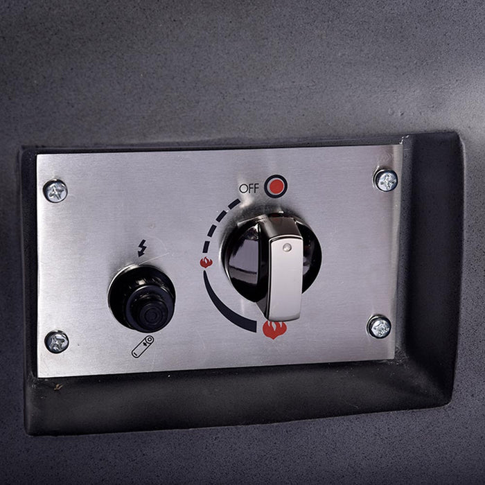 ATENA TEMPO STYLE riscaldatore per esterno a Gas Propano, Braciere da Tavolo, Braciere Basso Senza Fumo, Riscaldatore per Mobili da Patio