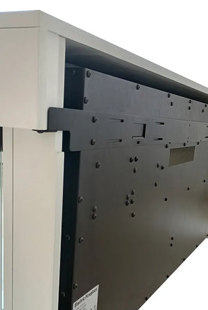 Tempo Style - Camino elettrico a parete e da incasso ALARO PLUS | Stufa ventilata da 750W/1500W a basso consumo (Bianco, 128cm)