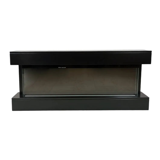 Tempo Style - Camino elettrico a parete e da incasso ALARO PLUS | Stufa ventilata da 750W/1500W a basso consumo, (Nero, 128cm)