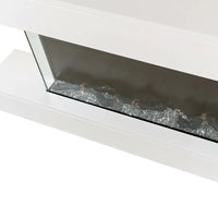 Tempo Style - Camino elettrico a parete e da incasso ALARO ULTRA+ | Stufa ventilata da 750W/1500W a basso consumo, (Bianco, 152cm)