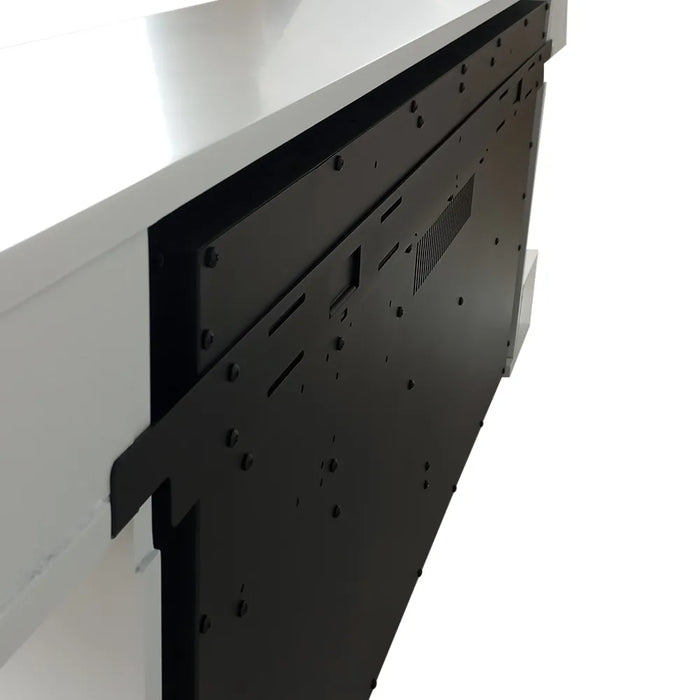 Tempo Style - Camino elettrico a parete e da incasso ALARO ULTRA+ | Stufa ventilata da 750W/1500W a basso consumo, (Bianco, 152cm)