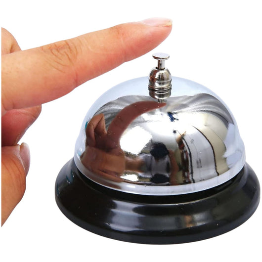 Campanello Da Tavolo Lucido In Metallo Per Reception Albergo Hotel Ristorante
