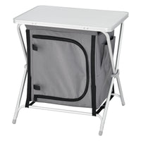 Credenza Mobile da Campeggio Tullinge Pieghevole con Borsa di Trasporto (AxLxP) 64x60x45 cm [en.casa]