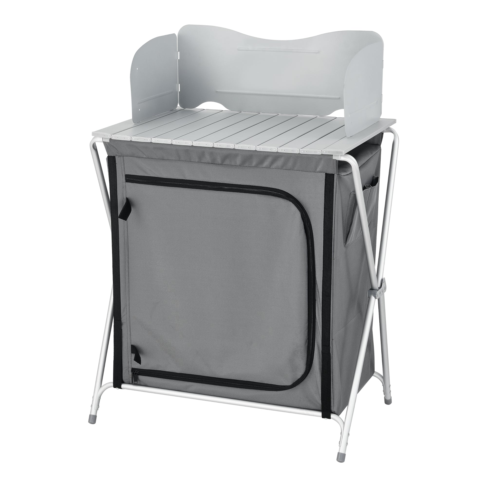 Credenza Mobile da Campeggio Tullinge Pieghevole con Borsa di Trasporto (AxLxP) 110x70x52 cm [en.casa]