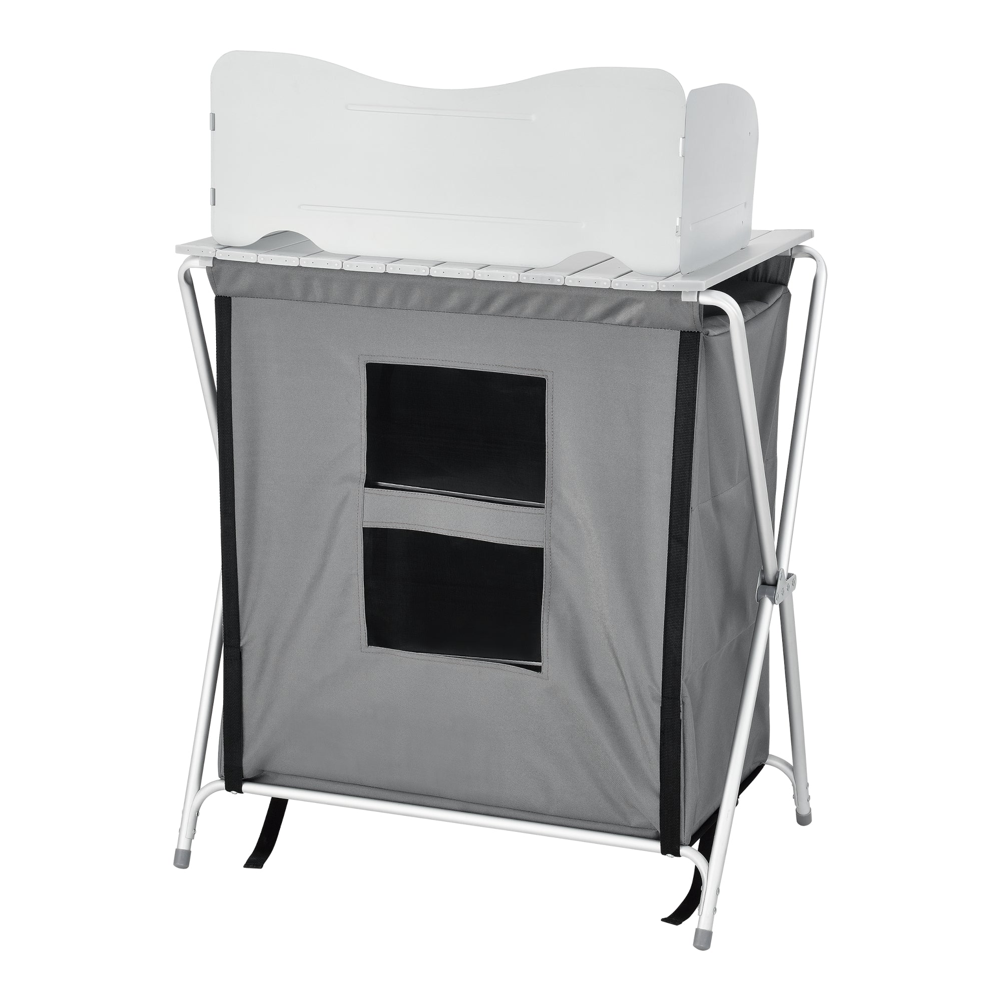 Credenza Mobile da Campeggio Tullinge Pieghevole con Borsa di Trasporto (AxLxP) 110x70x52 cm [en.casa]