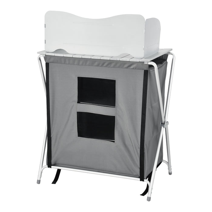 Credenza Mobile da Campeggio Tullinge Pieghevole con Borsa di Trasporto (AxLxP) 110x70x52 cm [en.casa]