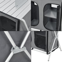 Credenza Mobile da Campeggio Tullinge Pieghevole con Borsa di Trasporto (AxLxP) 105x80x51 cm [en.casa]