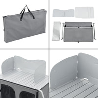 Credenza Mobile da Campeggio Tullinge Pieghevole con Borsa di Trasporto (AxLxP) 105x80x51 cm [en.casa]