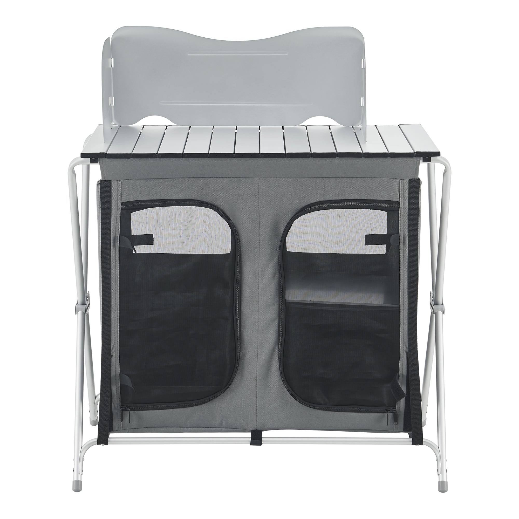 Credenza Mobile da Campeggio Tullinge Pieghevole con Borsa di Trasporto (AxLxP) 105x80x51 cm [en.casa]