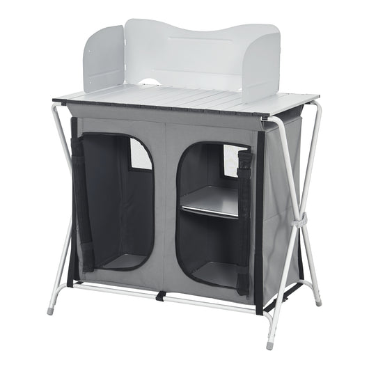 Credenza Mobile da Campeggio Tullinge Pieghevole con Borsa di Trasporto (AxLxP) 105x80x51 cm [en.casa]