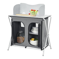 Credenza Mobile da Campeggio Tullinge Pieghevole con Borsa di Trasporto (AxLxP) 105x80x51 cm [en.casa]