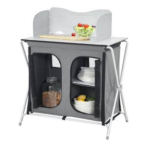 Credenza Mobile da Campeggio Tullinge Pieghevole con Borsa di Trasporto (AxLxP) 105x80x51 cm [en.casa]