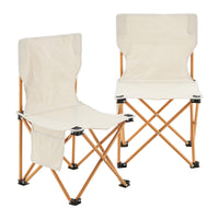 Set Banzi Tavolo e 2 Sedie Pieghevoli per Campeggio - Beige casa.pro