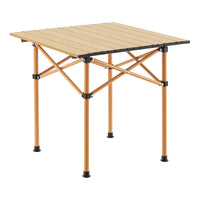 Set Bellante Pieghevole Tavolino e 2 Sedie Portatili - Beige casa.pro