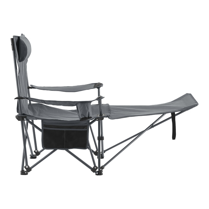 Set Bellante Pieghevole Tavolino e 2 Sedie Portatili - Grigio casa.pro