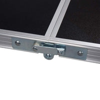 Tavolo da campeggio pieghevole regolabile 120 cm nero 19_0000974