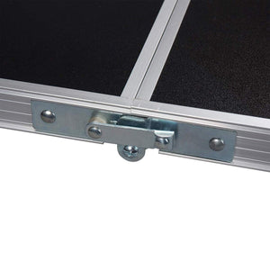 Tavolo da campeggio pieghevole regolabile 120 cm nero 19_0000974