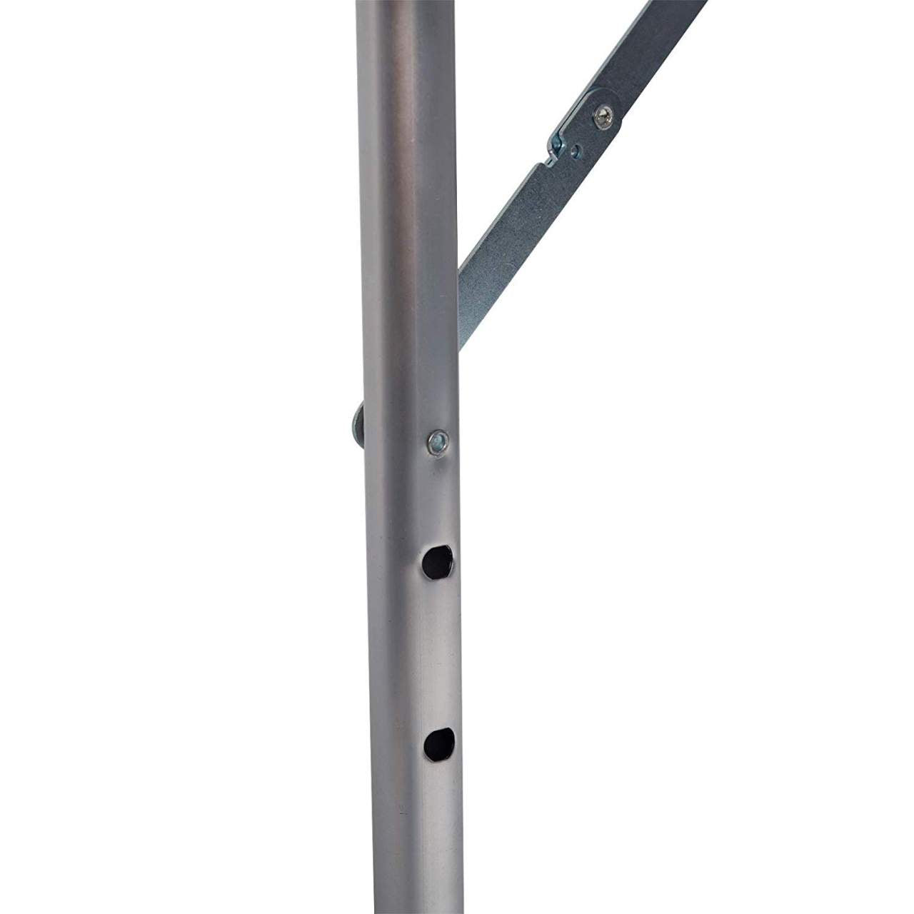 Tavolo da campeggio pieghevole regolabile 120 cm nero 19_0000974