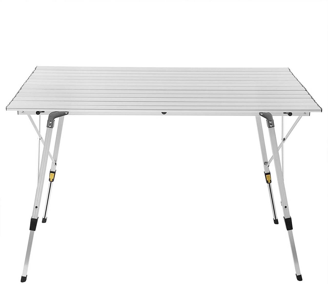Tavolo da campeggio da giardino in alluminio con borsa per il trasporto per 4-6 persone 19_0000936