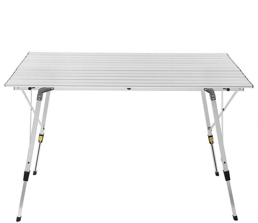 Tavolo da campeggio da giardino in alluminio con borsa per il trasporto per 4-6 persone 19_0000936