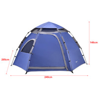 Tenda Pop Up 'Nybro' da Campeggio per 2-3 Persone, Incl. Borsa di Trasporto - Blu [pro.tec]