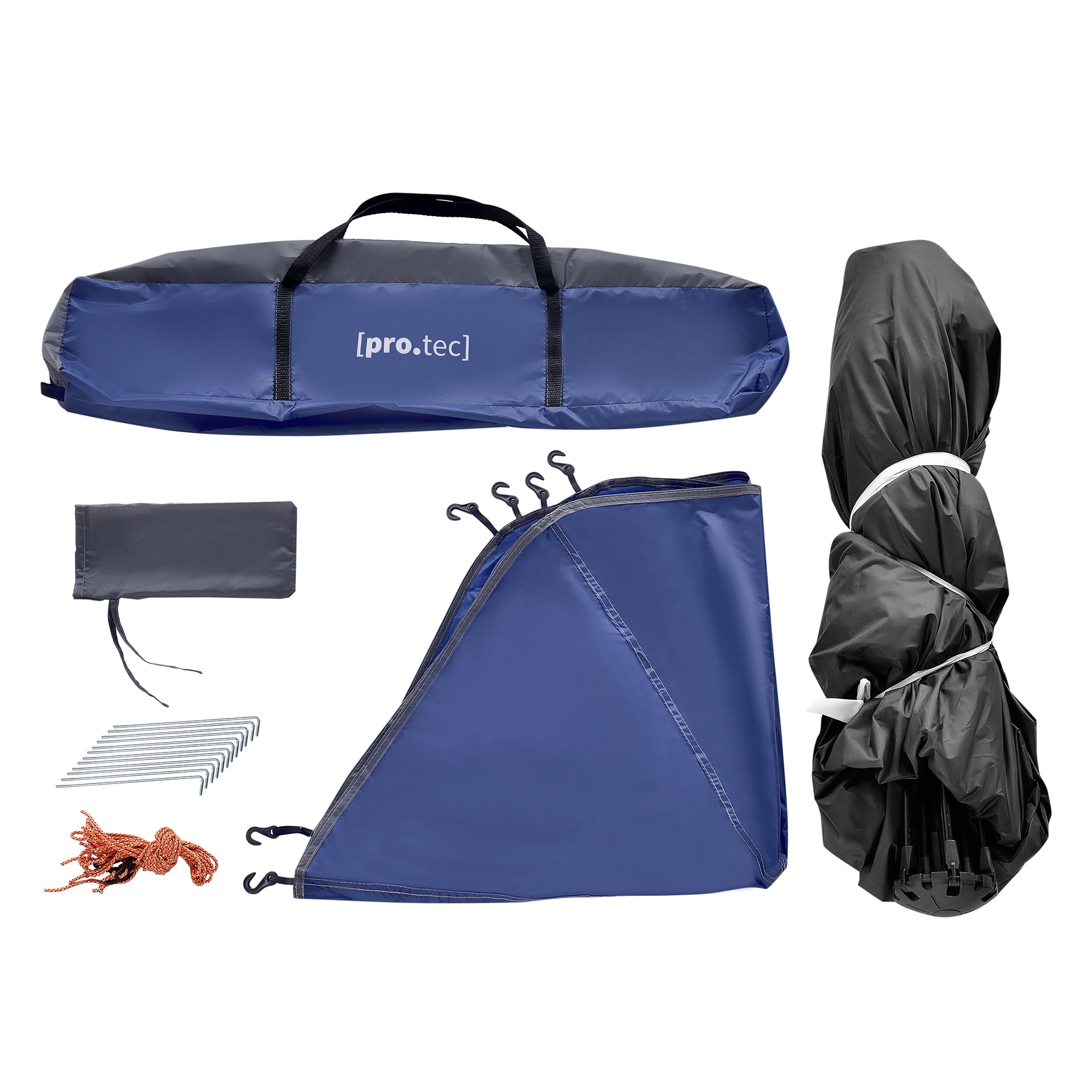 Tenda Pop Up 'Nybro' da Campeggio per 2-3 Persone, Incl. Borsa di Trasporto - Blu [pro.tec]