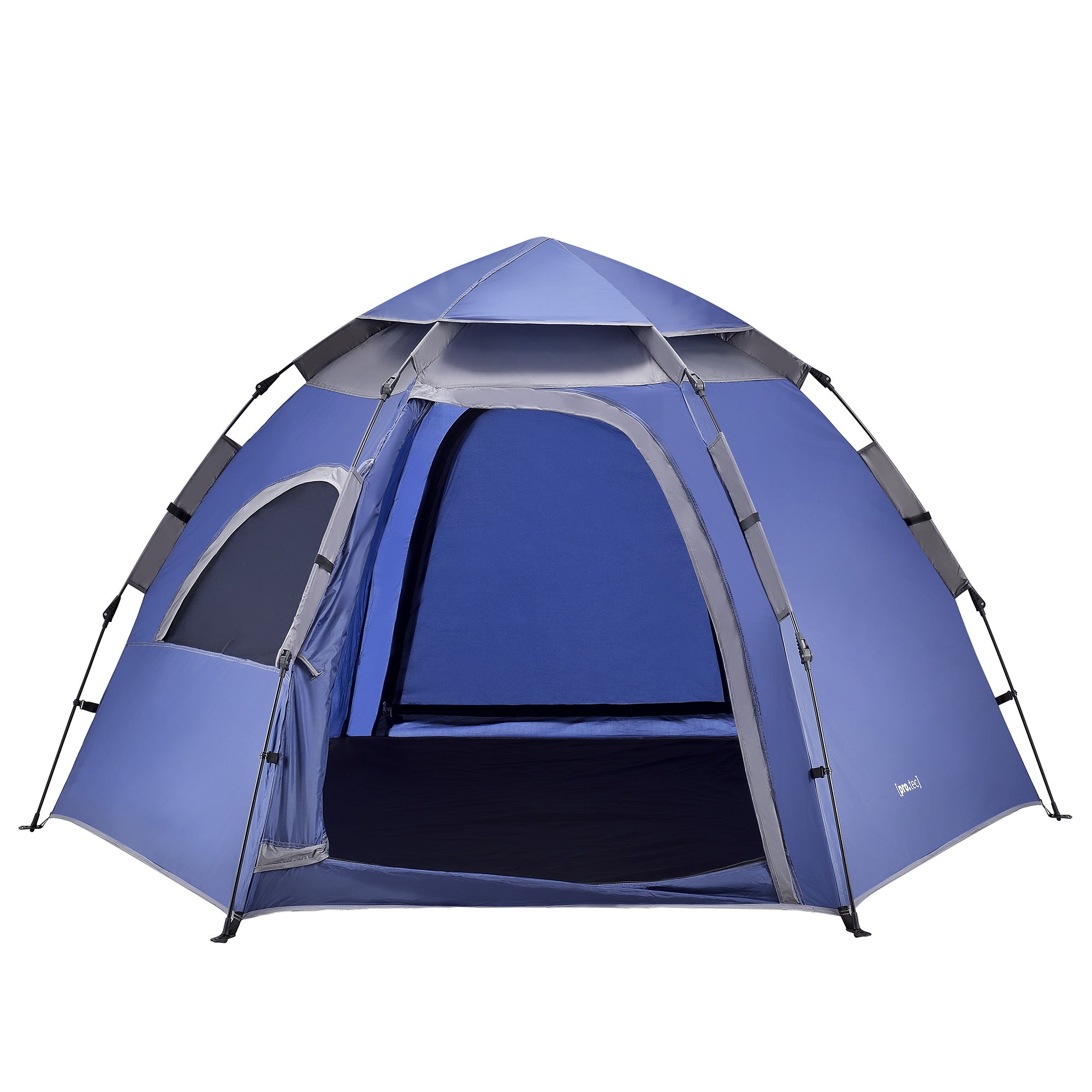 Tenda Pop Up 'Nybro' da Campeggio per 2-3 Persone, Incl. Borsa di Trasporto - Blu [pro.tec]