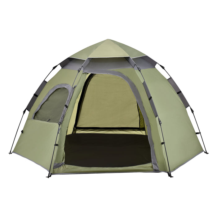 Tenda Pop Up 'Nybro' da Campeggio per 2-3 Persone, Incl. Borsa di Trasporto - Verde [pro.tec]