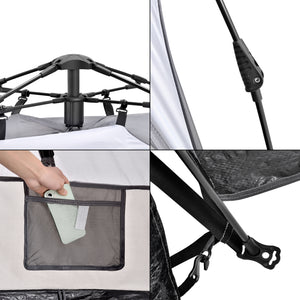 Tenda Pop Up da Spiaggia Mullsjö per 2 Persone Incl. Borsa di Trasporto - Grigio pro.tec