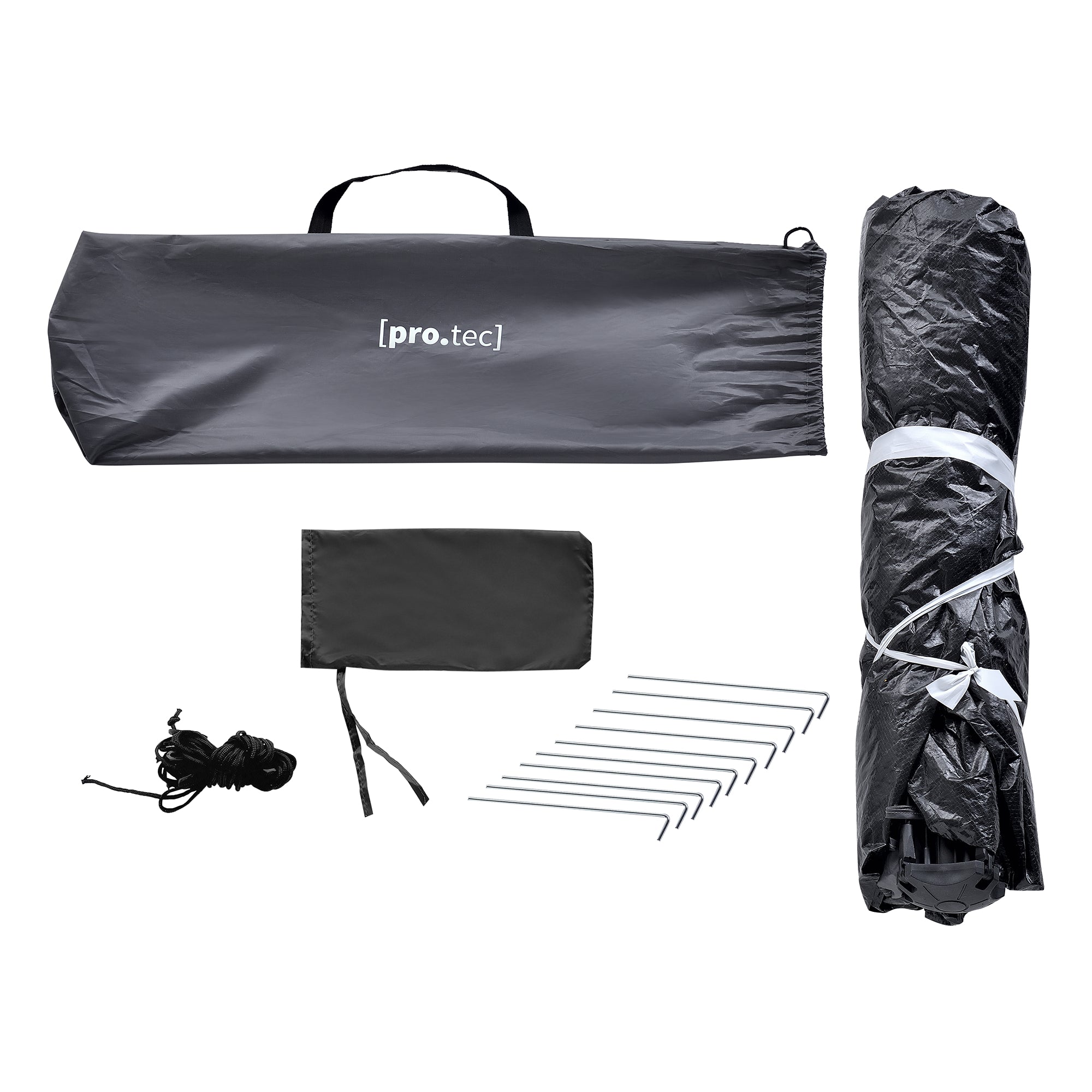 Tenda Pop Up da Spiaggia Mullsjö per 2 Persone Incl. Borsa di Trasporto - Grigio pro.tec