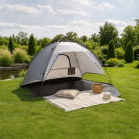 Tenda Pop Up da Spiaggia Mullsjö per 2 Persone Incl. Borsa di Trasporto - Grigio pro.tec