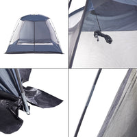 Gazebo da Giardino Beekdaelen con Zanzariere 305 x 305 x 213 cm Grigio pro.tec