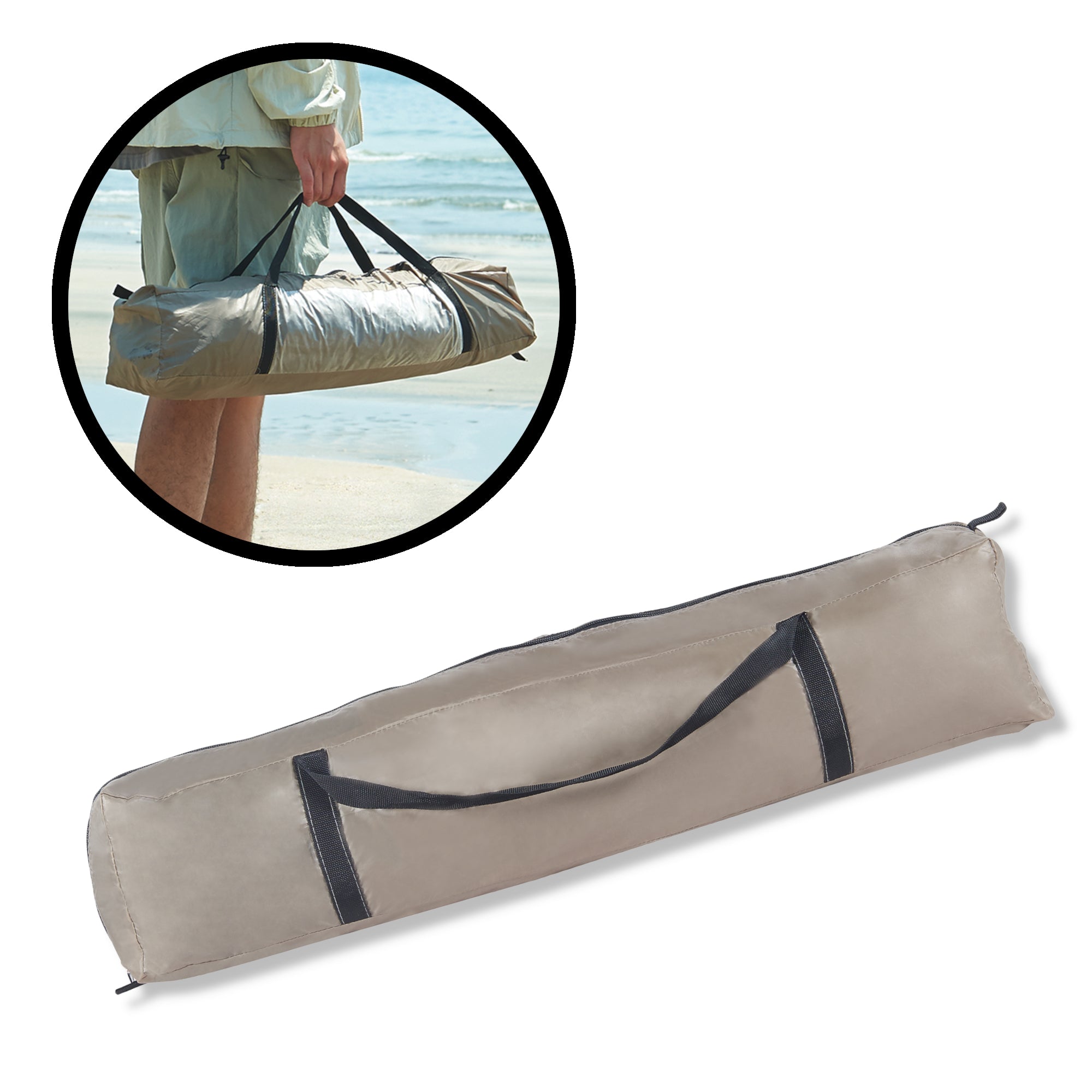 Tenda da Campeggio Bergeijk per 2-3 Persone 213 x 213 x 130 cm Marrone-Ruggine pro.tec