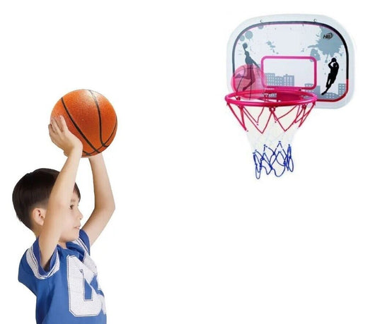 Canestro basket da parete muro porta 35cm con tabellone palla e rete Art. 94941