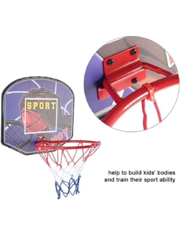 Canestro da basket regolabile con tabellone per esterno bambini Art.94940