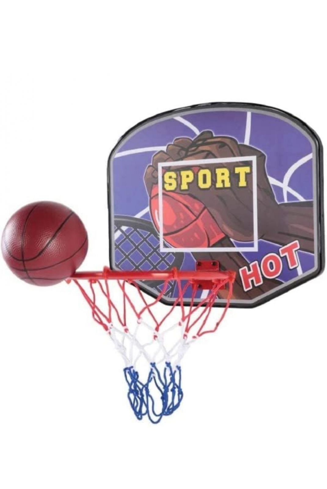 Canestro da basket regolabile con tabellone per esterno bambini Art.94940