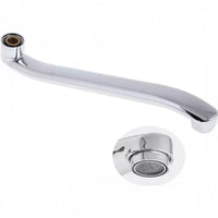 Canna di ricambio cromata per miscelatore rubinetto a muro cucina vasca 30CM