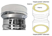 Canna fumaria parete doppia coibentata inox riduzione dp-dp   dn 150/200