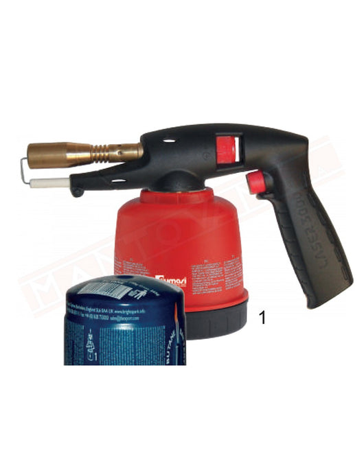 Cannello saldatura per bombole piccole a perforazione tipo camping