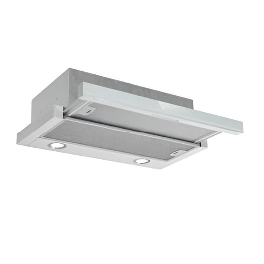 Cappa integrata sottopensile Tecnowind Slim 90 luce a led 3 livelli velocità verniciata grigio con frontalino inox
