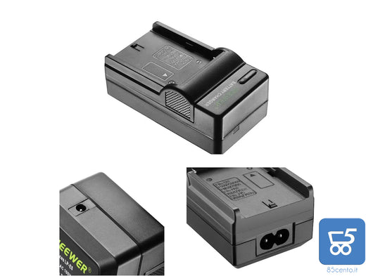 Caricabatteria NEEWER Li-Ion DC 8.4V 600mA per Batterie Sony F550/750/960 FM 50/70/90
